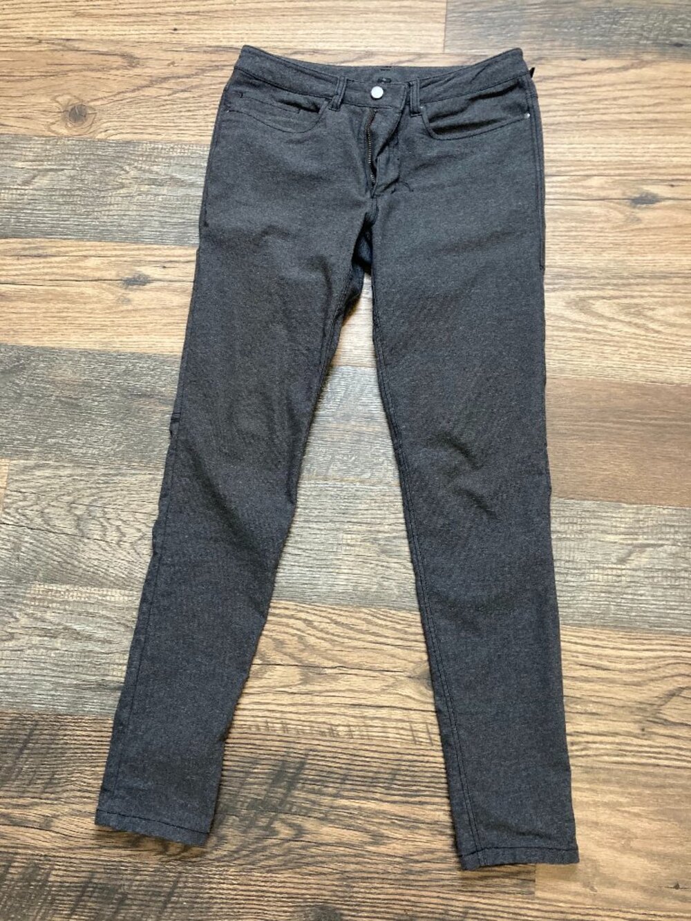 Lululemon Pants Men 30x31 Utilitech ABC Skinny Charcoal Heathered Black Tech 5
